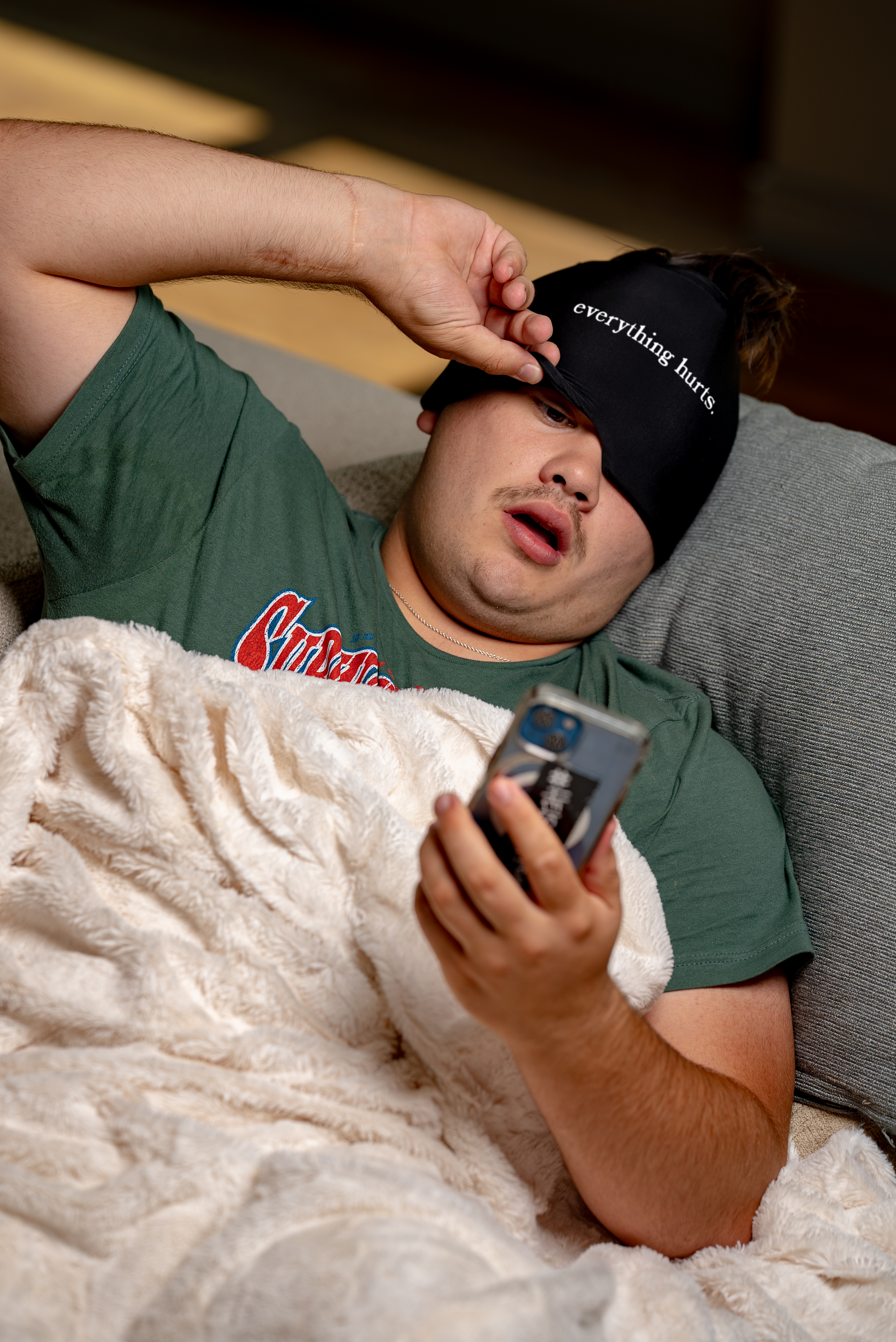 "everything hurts." hangover hugg - Hangover Hat